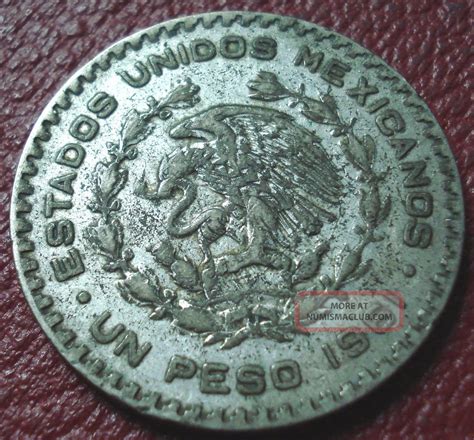 1961 Mexican One Peso Pricing Guide .